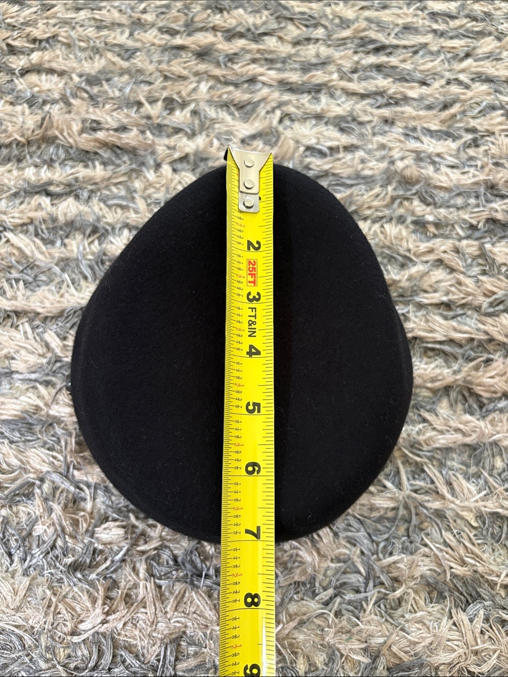 Eric Javits New York Black 100% Wool Water Repellent Newsboy Cap One Size - Picture 10 of 13